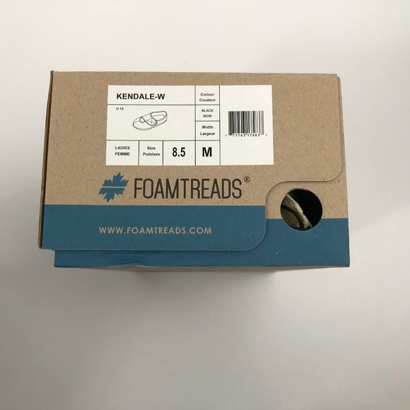 FoamTreads Women's Kendall Black Slippers 8.5M - Picture 5 of 5